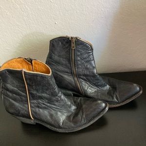 Old Gringo "Steller" Star Black Short Leather Cowboy/Cowgirl Boots - WMN Size 8